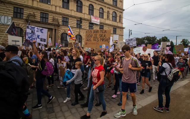 FOTO, VIDEO: Kočka, pes i kráva, mají svoje práva! Volali lidé v rámci pochodu za práva zvířat