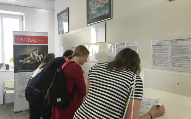 Sedmý ročník studentského krvebraní.