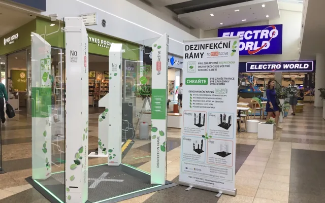 Jihočeši přišli s jedinečným řešením, jak snížit riziko přenosu virové nákazy a Nákupní centrum Géčko je u toho