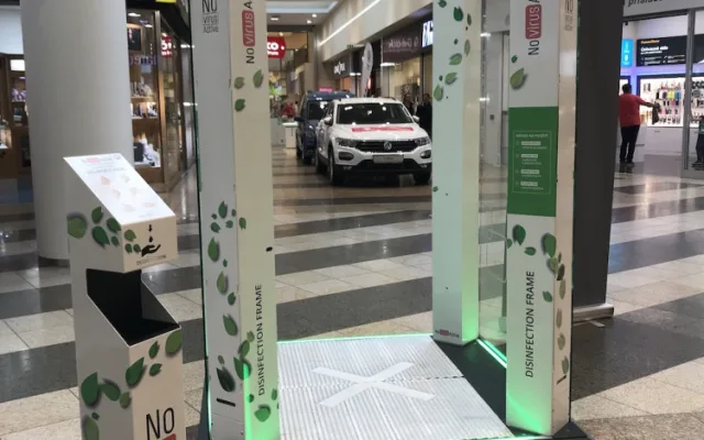 Jihočeši přišli s jedinečným řešením, jak snížit riziko přenosu virové nákazy a Nákupní centrum Géčko je u toho