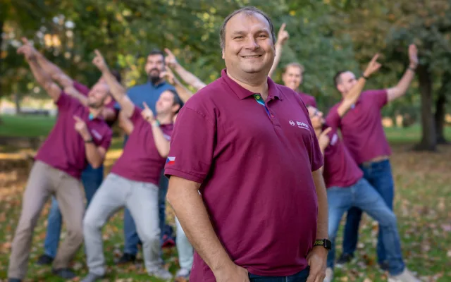 Vedoucí celé skupiny Míra Duník nezkazí žádnou srandu