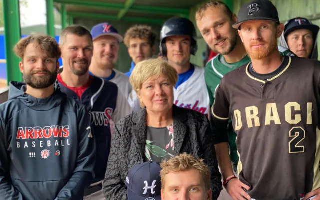 Baseballovou exhibici vyhrál tým extraligových hvězd