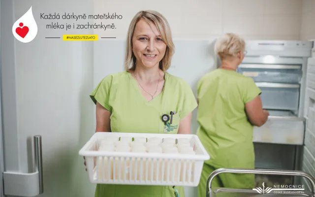 Nemocnice České Budějovice startuje kampaň na podporu Banky mateřského mléka aneb Banka mateřského mléka - místo, kde maminky pomáhají maminkám