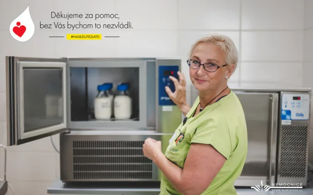 Nemocnice České Budějovice startuje kampaň na podporu Banky mateřského mléka aneb Banka mateřského mléka - místo, kde maminky pomáhají maminkám