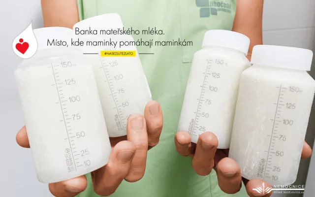 Nemocnice České Budějovice startuje kampaň na podporu Banky mateřského mléka aneb Banka mateřského mléka - místo, kde maminky pomáhají maminkám
