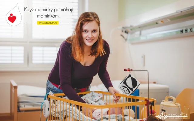 Nemocnice České Budějovice startuje kampaň na podporu Banky mateřského mléka aneb Banka mateřského mléka - místo, kde maminky pomáhají maminkám