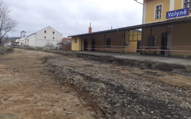 Železniční stanice ve Volyni prochází rekonstrukcí. Výluka potrvá 37 dní