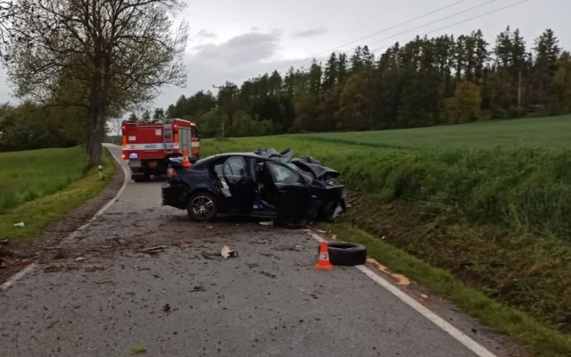 Další smrtelná nehoda na jihu Čech. Mladík nepřežil náraz do stromu