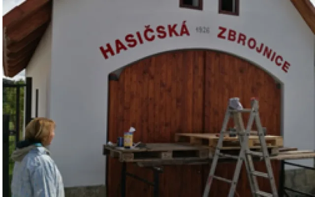 Opravená hasičská zbrojnice v Nové Vsi.