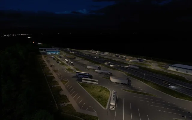 Vizualizace odpočívky Chotýčany u D3.