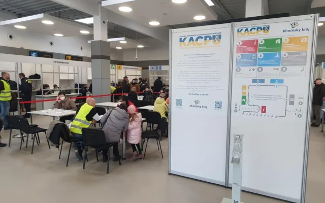 Asistenční centrum na letišti během dneška využily dvě stovky Ukrajinců