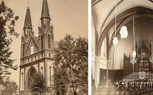 Synagoga v Českých Budějovicích na pohlednicích z počátku 20. století ze sbírek Jihočeského muzea v Českých Budějovicích (viz i Max Fleischer, Jakob Fried a Israel Kohn).