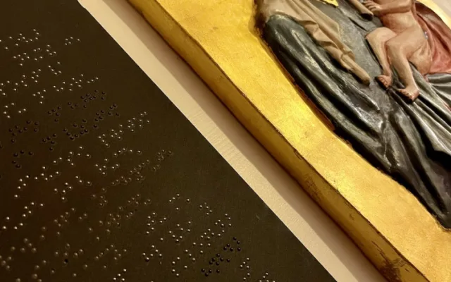 Univerzita umístila haptický model Vyšebrodské madony pro nevidomé a slabozraké v cisterciáckém klášteře ve Vyšším Brodě