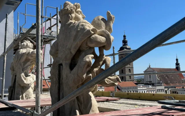 Radnice se nyní rekonstruuje. Foto: Město České Budějovice