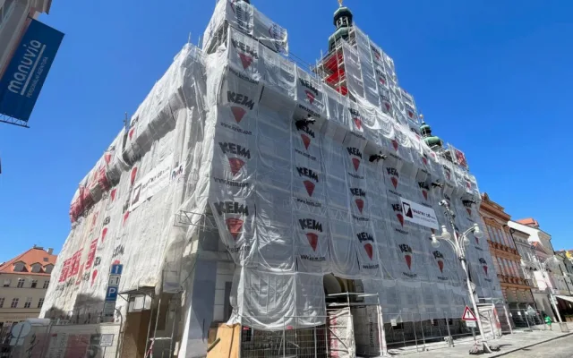 Radnice se nyní rekonstruuje. Foto: Město České Budějovice