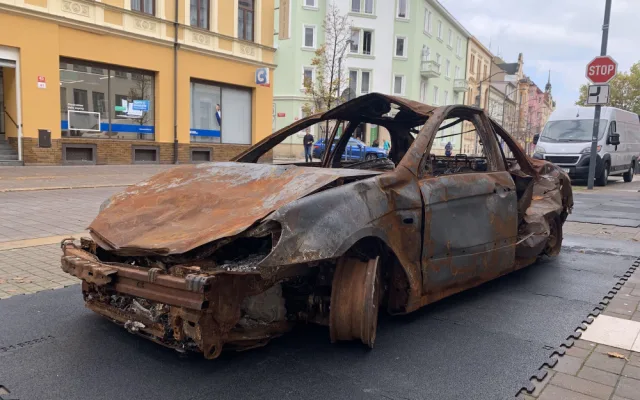 Auta jsou z ukrajinského města Irpiň.