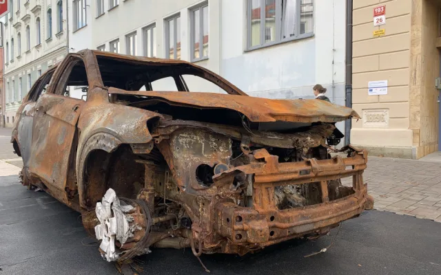 Auta jsou z ukrajinského města Irpiň.