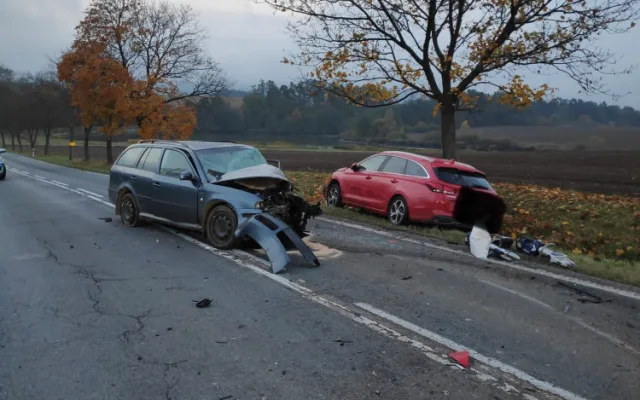 Vážná nehoda uzavřela silnici na trase Strakonice - Vodňany