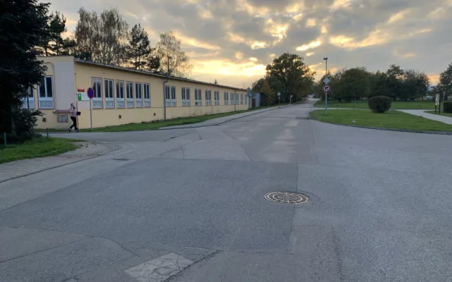 Stávající podoba silnice v Ulici Na Sádkách.