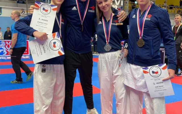 Medailová jízda na mistrovství ČR! TJ Karate České Budějovice je opět nejúspěšnějším klubem