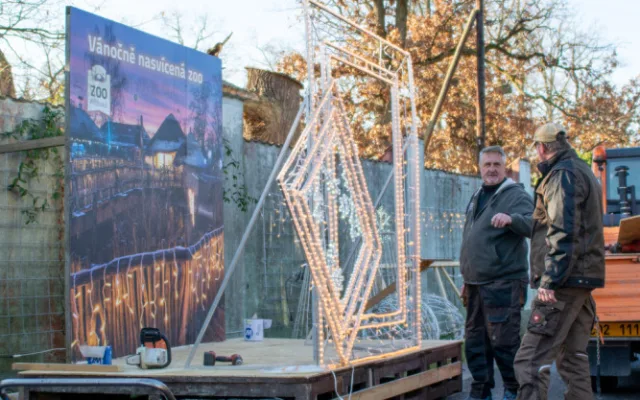 Zoo Hluboká se rozsvítí již v pátek 9. prosince