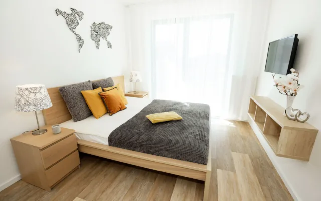 Apartmány mají různou velikost, pohodlí nabízí párům i rodinám s dětmi.