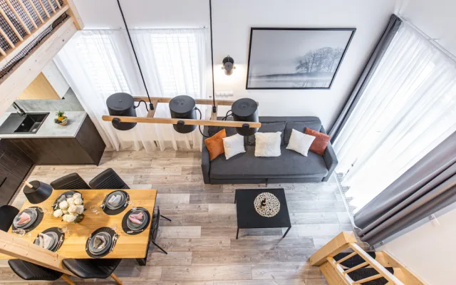Apartmány mají různou velikost, pohodlí nabízí párům i rodinám s dětmi.