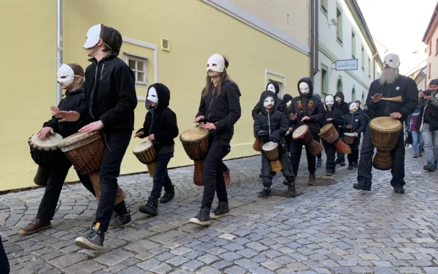 FOTO, VIDEO: Hrkání se vrátilo do Českých Budějovic