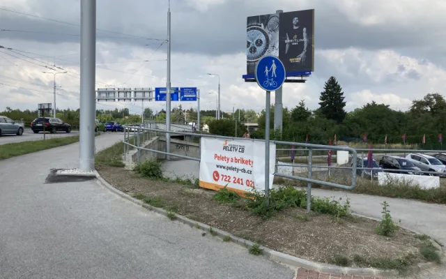 Reklama v Českých Budějovicích. Foto: Tomáš Holub