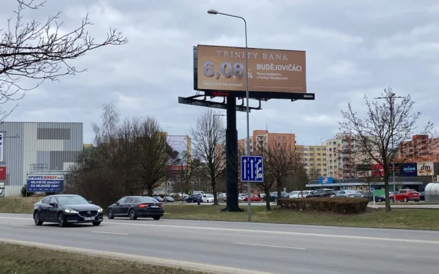 Reklama v Českých Budějovicích. Foto: Tomáš Holub