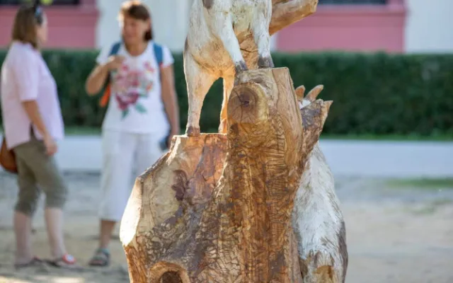 Dřevosochařské sympozium proběhlo před areálem Jihočeské zoologické zahrady