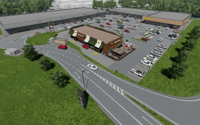 Retail park Terezín – vizualizace.