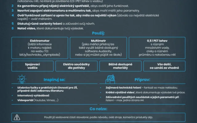 Vyřeš technický problém a získej body k přijímačkám