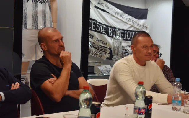 Trenérská dvojice Dynama, zleva Marek Nikl a Tomáš Zápotočný.