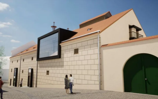 Jindřichův Hradec zachraňuje památky. Objekt pivovaru si převzal zhotovitel, v provozu by měl být od roku 2026