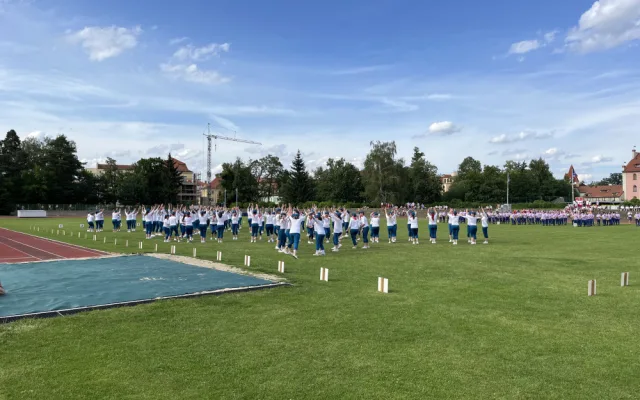 Sokolský slet roztančil České Budějovice, zúčastnilo se ho několik stovek vystupujících.