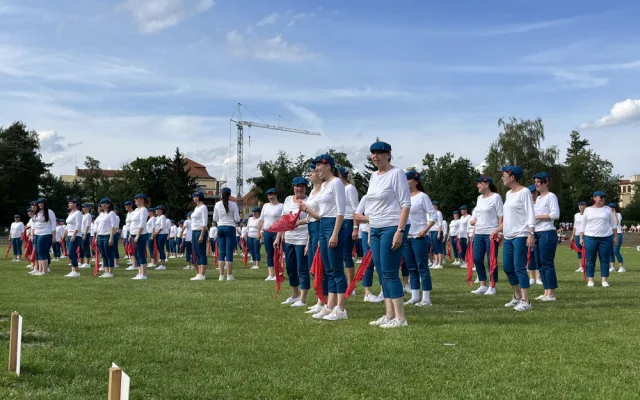 Sokolský slet roztančil České Budějovice, zúčastnilo se ho několik stovek vystupujících.