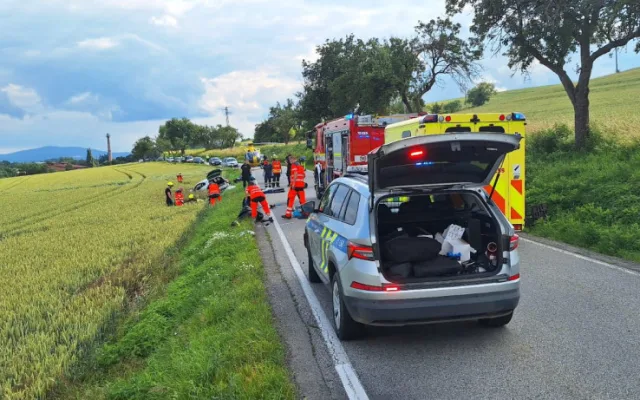Při nehodě na Strakonicku zahynuli dnes odpoledne dva motorkáři