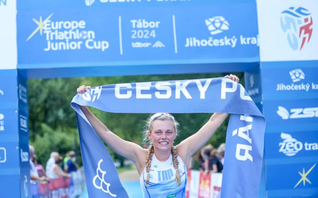 Na triatlonu v Táboře dominovali mladí Francouzi. České tituly patří Grebíkovi a Přikrylové