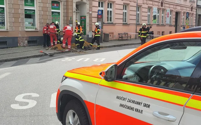 Kvůli úniku plynu evakuovali v centru Budějovic několik domů