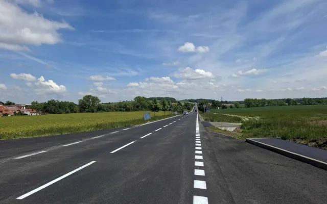 Silnice I/22 mezi Lidmovicemi a Vodňany je po rekonstrukci opět průjezdná