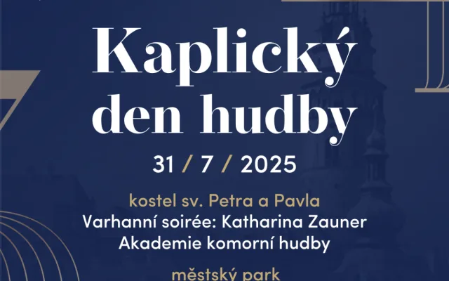 Do Kaplice míří špičková klasika! Festival Krumlov přináší Kaplický den hudby.