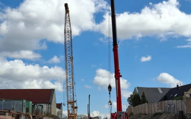 Severní spojka z výšky, podívejte se, jak pokračují práce na klíčovém dopravním spojení