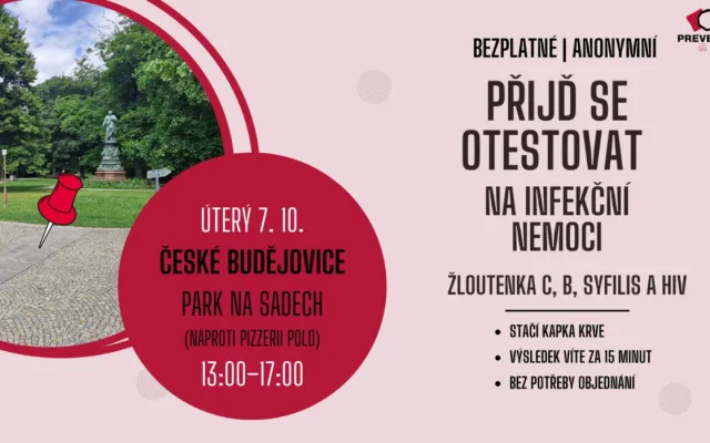 Otestujte se na infekční nemoci zdarma, rychle a anonymně