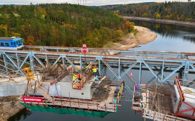 Železniční most u Červené nad Vltavou získal hlavní cenu Inženýrské komory