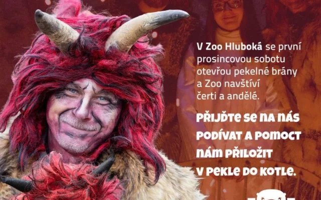 Čert a anděl přicházejí do Zoo. Tradiční akce pro celou rodinu