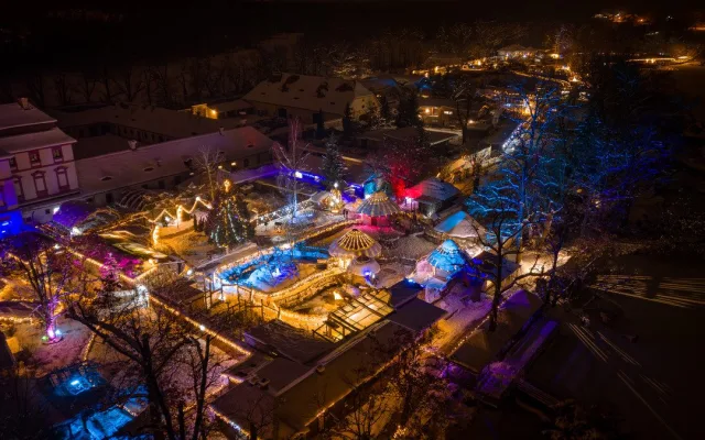 Vánočně nasvícená Zoo Hluboká rozsvítí vaše srdce