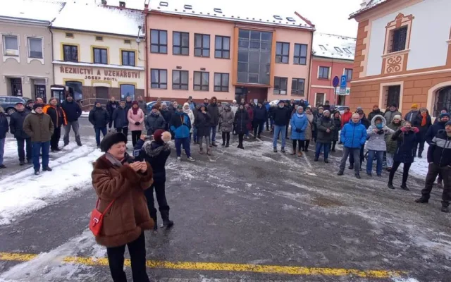 Velešín se také sešel na podporu prezidenta