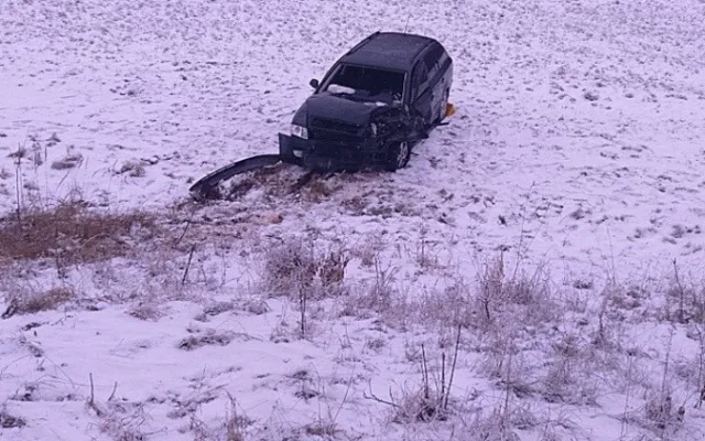 Vydatné sněžení komplikovalo dopravu, autobus u Čížové skončil v příkopě