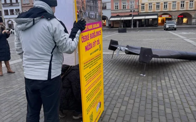 V Budějcích a Táboře přistály ruské drony. Varují před hrozbou války